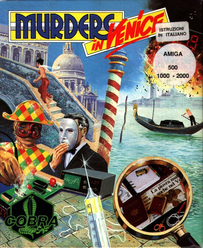 Murders In Venice box art for Atari ST